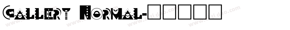 Gallery Normal字体转换